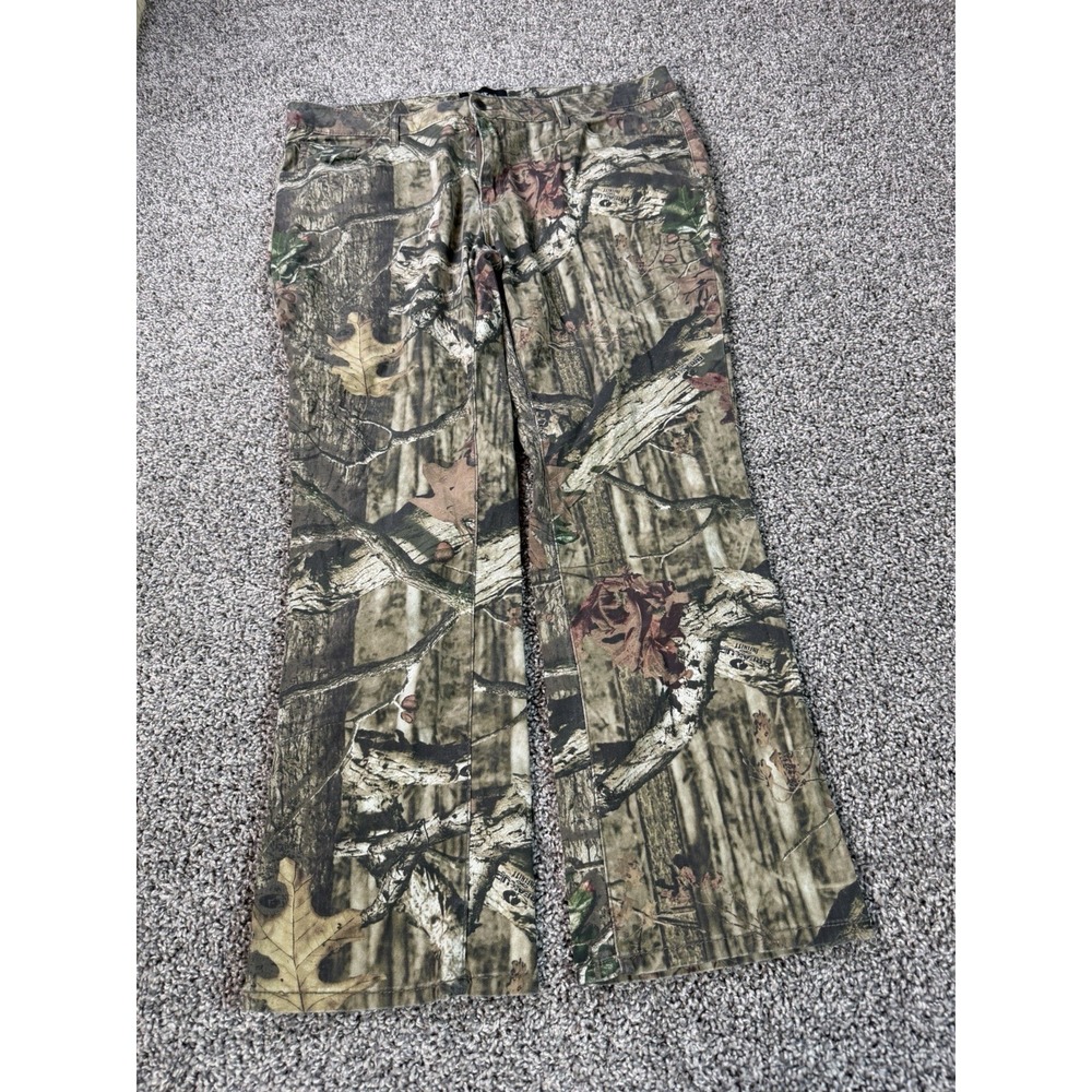 Vintage Y2K Mossy Oak Cargo Pants Women's Size 18 Green Camouflage Baggy
